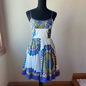 Trina Turk Purple White Yellow Sundress Size 2. 
Great condition!